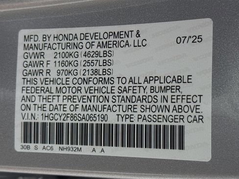 New 2025 Honda Accord Touring image 38