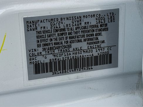 Used 2024 Nissan Sentra SV w/ All-Weather Package image 12