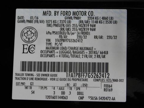 Used 2016 Ford Mustang GT Premium w/ Equipment Group 401A RWD image 93