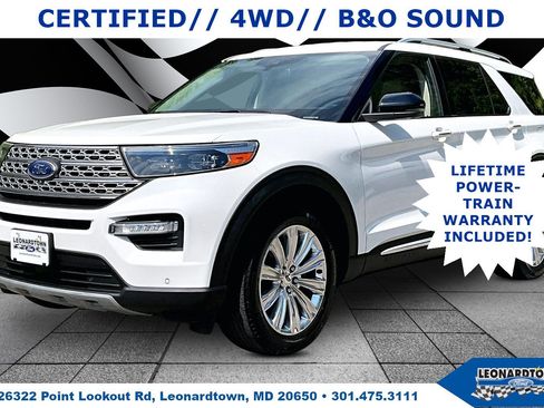 Certified 2020 Ford Explorer Limited AWD/4WD image 1