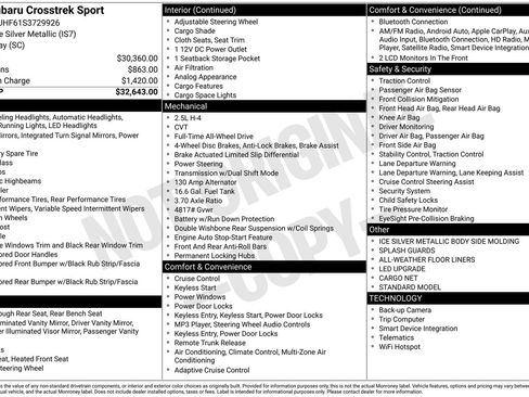Certified 2025 Subaru Crosstrek 2.5i Sport image 7