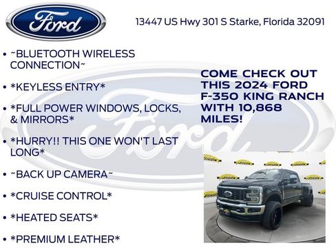 Certified 2024 Ford F350 King Ranch w/ Chrome Package AWD/4WD image 12