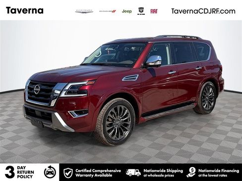 Used 2023 Nissan Armada Platinum w/ Captain's Chairs Package image 1