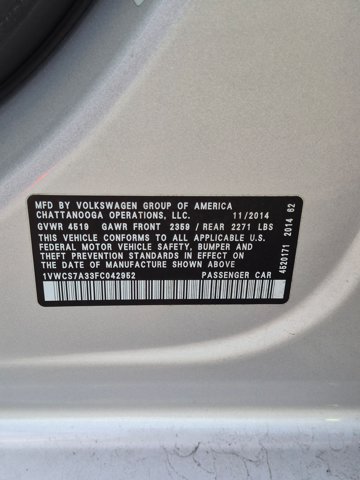 Used 2015 Volkswagen Passat 1.8T SEL Premium FWD image 25