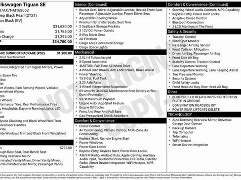 Certified 2022 Volkswagen Tiguan SE w/ Panoramic Sunroof Package image 12