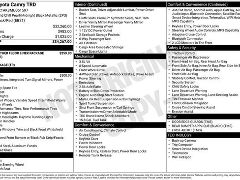 Used 2021 Toyota Camry TRD image 2