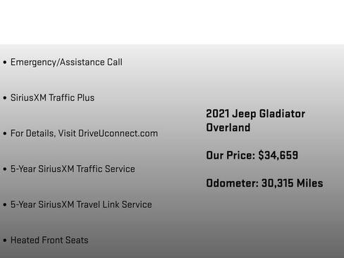 Used 2021 Jeep Gladiator Overland AWD/4WD image 27