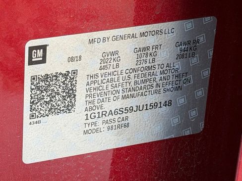 Used 2018 Chevrolet Volt LT w/ LT Driver Confidence Package image 31