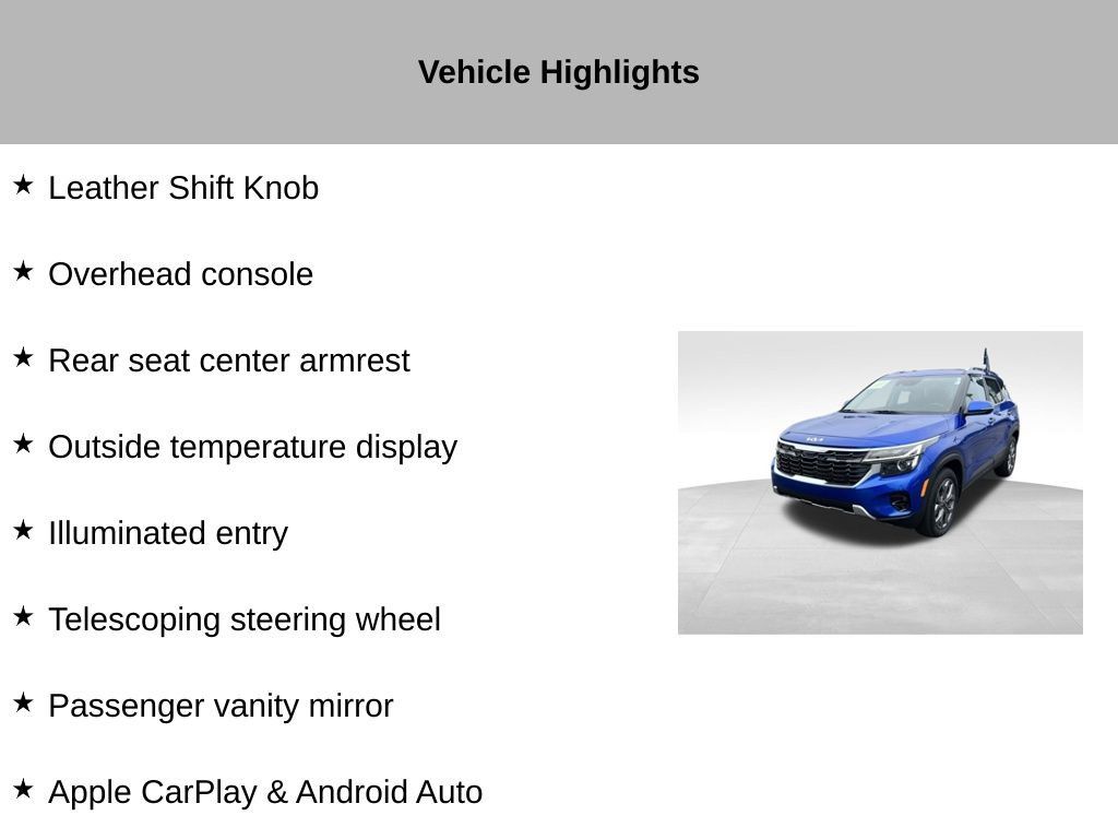 Certified 2024 Kia Seltos S AWD/4WD image 55