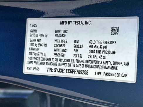 Used 2023 Tesla Model 3 Performance AWD/4WD image 12