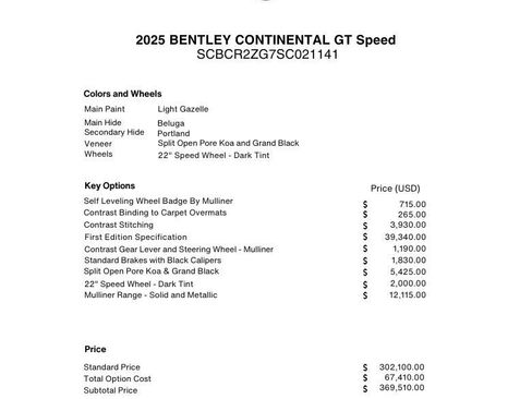 Certified 2025 Bentley Continental GT Speed image 15