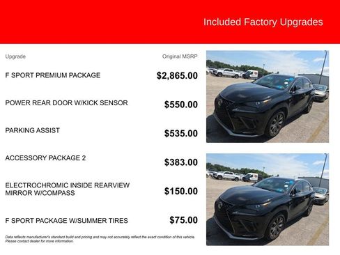 Used 2019 Lexus NX 300 F Sport w/ F Sport Premium Package FWD image 2