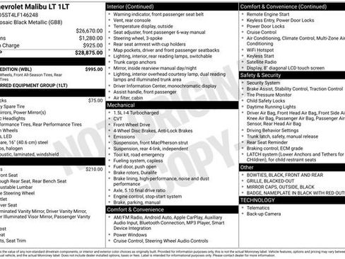 Used 2020 Chevrolet Malibu LT w/ Redline Edition image 30