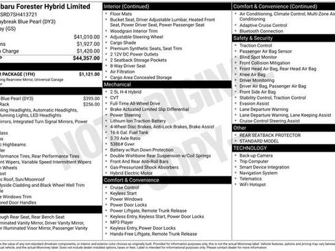 New 2025 Subaru Forester Limited w/ Popular Package AWD/4WD image 1