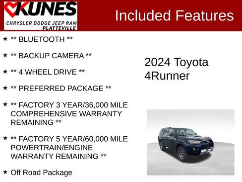 Used 2024 Toyota 4Runner TRD Off-Road image 2