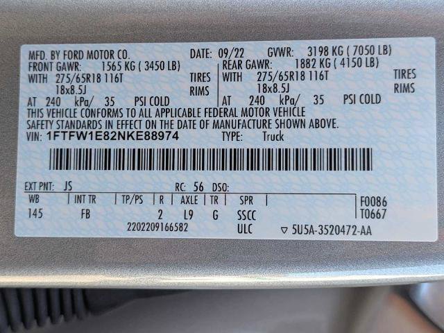 Certified 2022 Ford F150 XLT w/ Equipment Group 302A High AWD/4WD image 24
