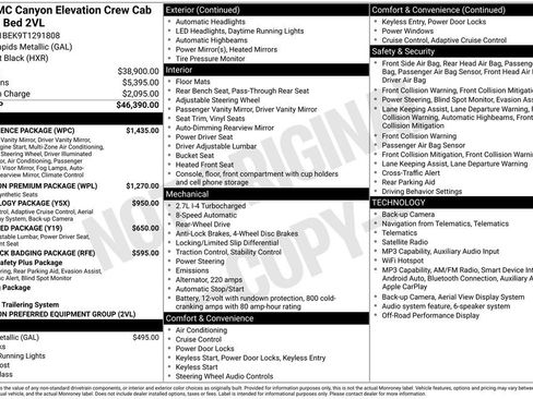 New 2026 GMC Canyon Elevation w/ Convenience Package RWD image 4