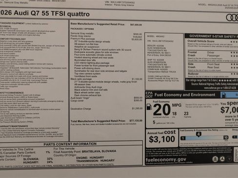 New 2026 Audi Q7 3.0T Premium Plus image 32