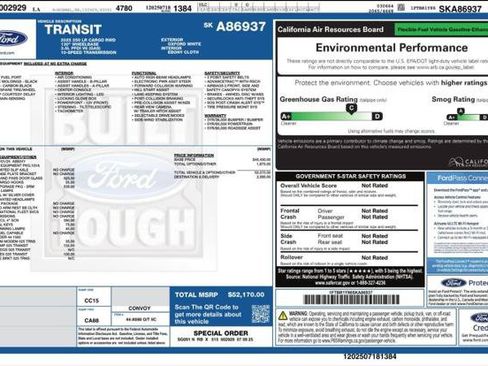 Used 2025 Ford Transit 250 Low Roof w/ Exterior Upgrade Package RWD image 4