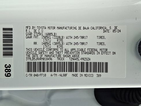 Certified 2024 Toyota Tacoma SR5 AWD/4WD image 25