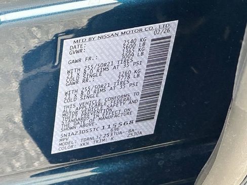 New 2026 Nissan Murano Platinum w/ Cargo Package AWD/4WD image 27