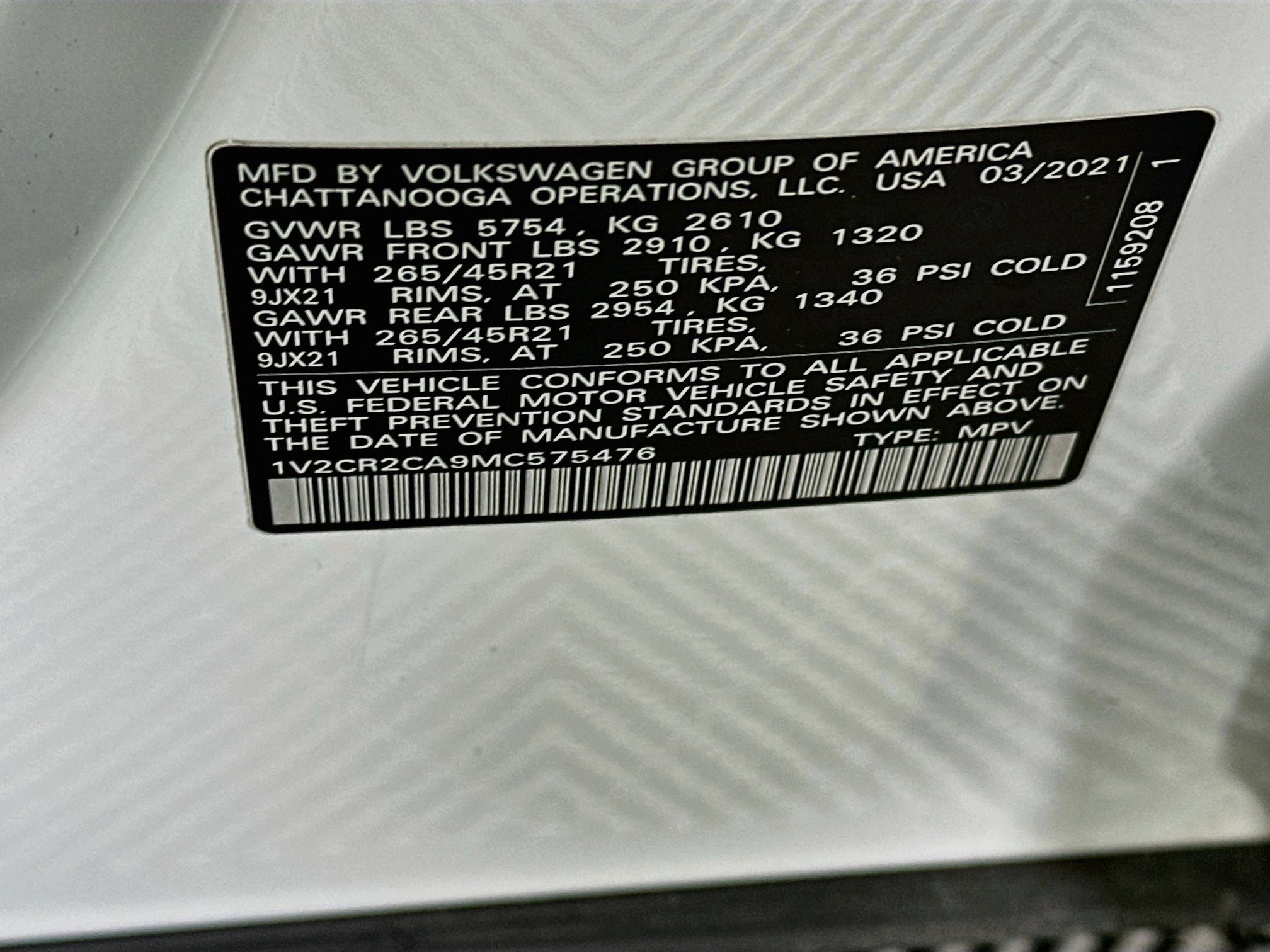 Used 2021 Volkswagen Atlas SEL R-Line FWD image 12