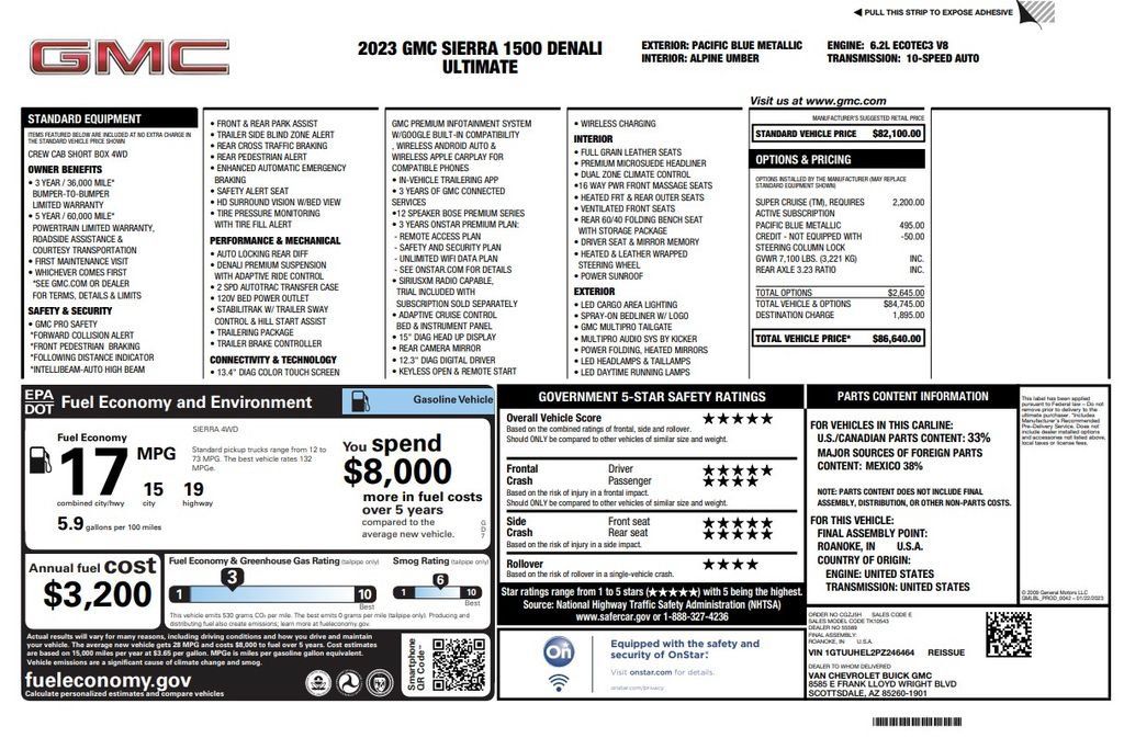 Used 2023 GMC Sierra 1500 Denali Ultimate AWD/4WD image 2