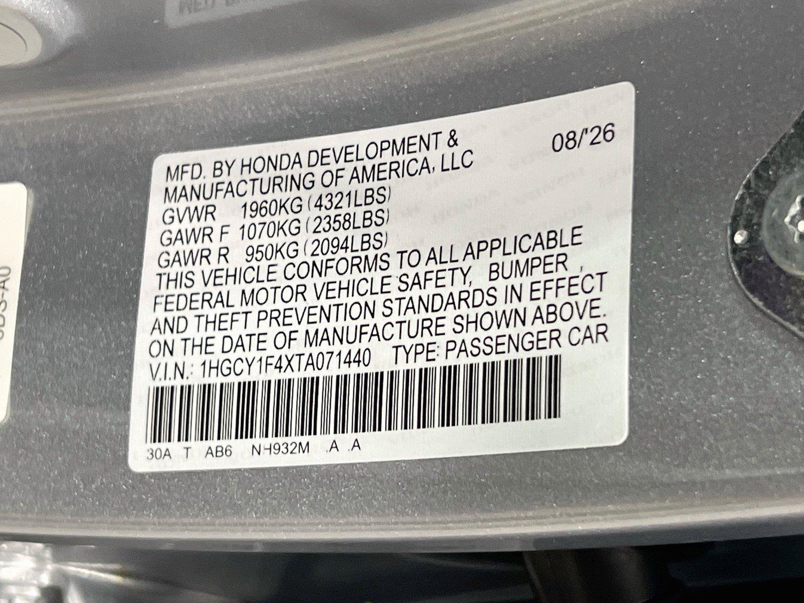 New 2026 Honda Accord SE image 23