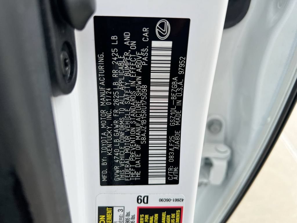 Certified 2024 Lexus ES 350 F Sport w/ Accessory Package (Z2) FWD image 22