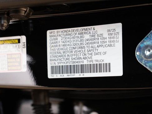 New 2025 Honda Ridgeline RTL image 32