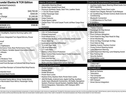 New 2026 Hyundai Elantra N w/ Cargo Package FWD image 6