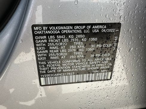 Used 2022 Volkswagen Atlas Cross Sport SEL R-Line AWD/4WD image 14