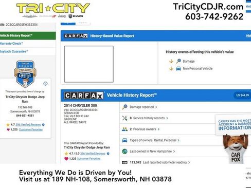 Used 2014 Chrysler 300 Base image 2