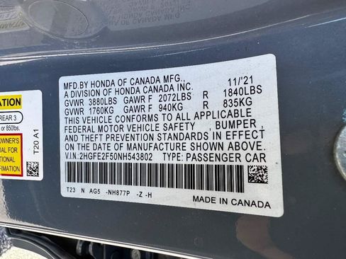 Used 2022 Honda Civic Sport image 29