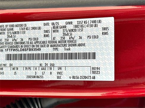 New 2025 Ford F150 Lariat w/ Equipment Group 501A Mid image 21