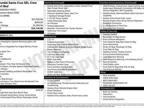 Used 2025 Hyundai Santa Cruz SEL image 10