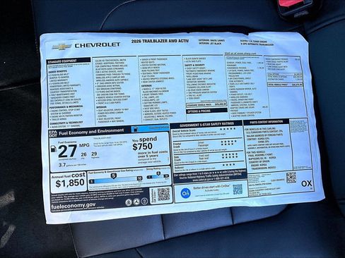 New 2026 Chevrolet TrailBlazer ACTIV w/ Convenience Package image 14