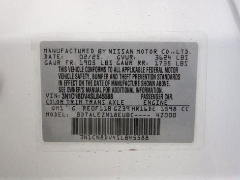 Certified 2025 Nissan Versa S w/ S Plus Package image 30