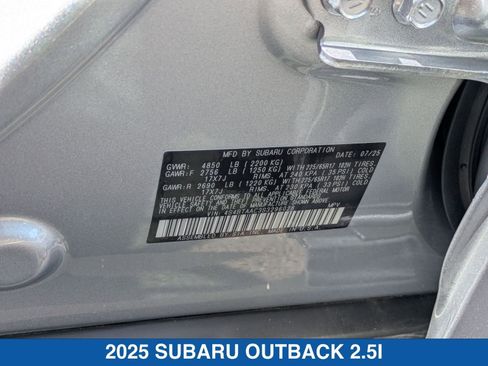 Certified 2025 Subaru Outback image 35