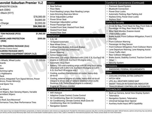 New 2026 Chevrolet Suburban Premier w/ Sun And Tow Package image 5