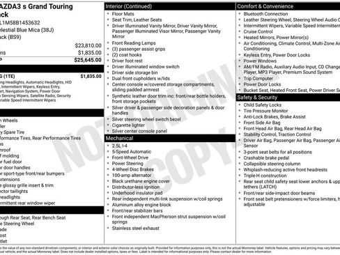 Used 2011 MAZDA MAZDA3 s Grand Touring w/ Tech Pkg image 33