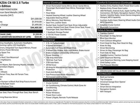 Certified 2025 MAZDA CX-50 Meridian Edition w/ Apex Package image 6