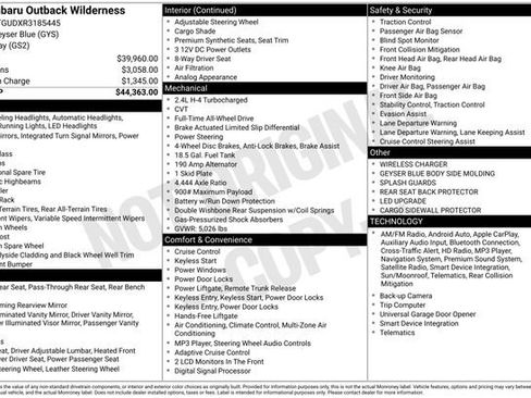 Used 2024 Subaru Outback Wilderness image 5