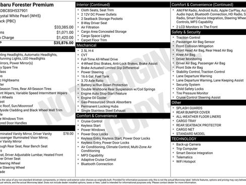 Certified 2025 Subaru Forester Premium image 17