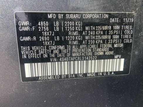 Used 2020 Subaru Outback Touring AWD/4WD image 35