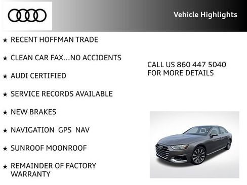 Certified 2022 Audi A4 2.0T Prestige AWD/4WD image 9