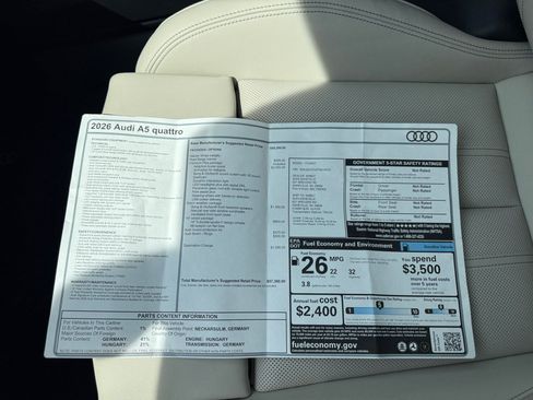New 2026 Audi A5 2.0T Premium Plus AWD/4WD image 33