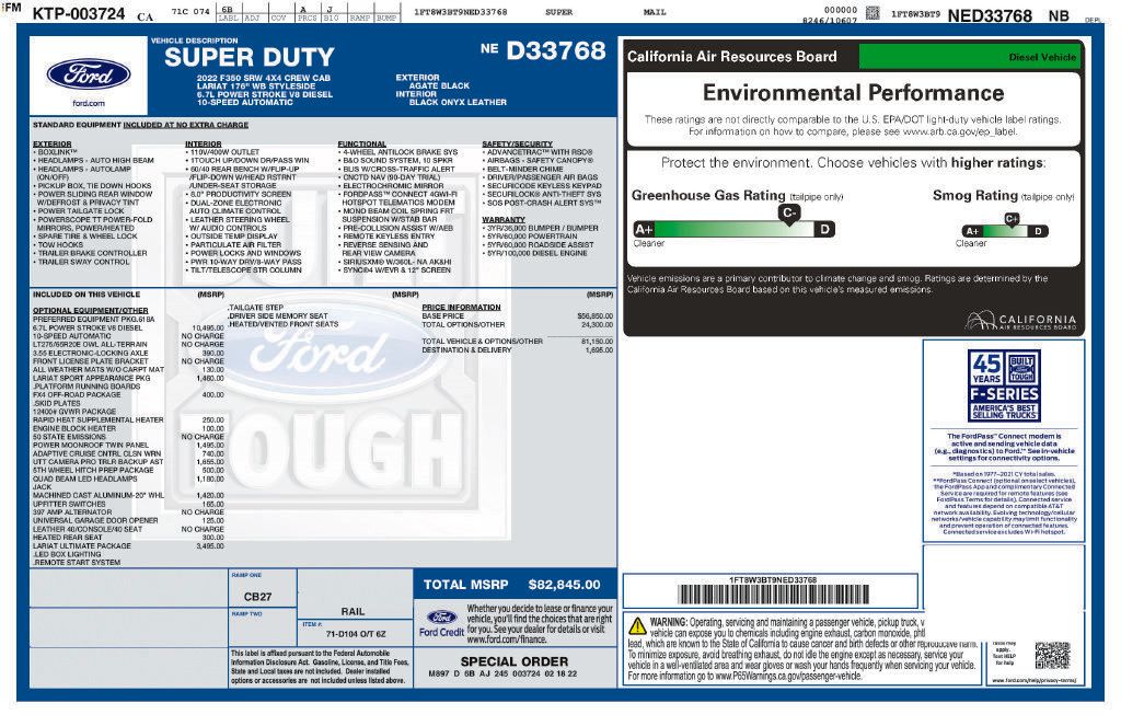 Used 2022 Ford F350 Lariat w/ Lariat Ultimate Package AWD/4WD image 9