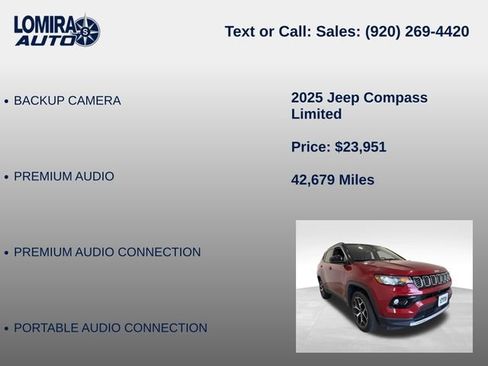 Used 2025 Jeep Compass Limited AWD/4WD image 14