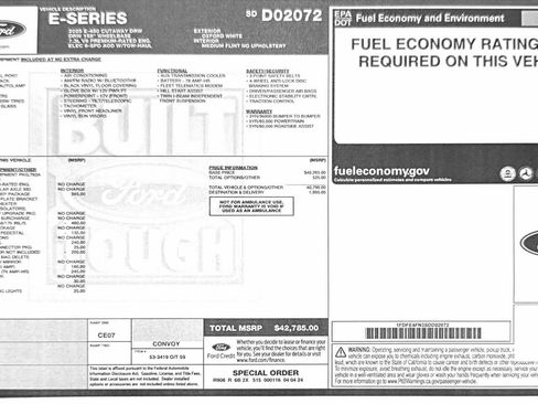 Used 2025 Ford E-450 and Econoline 450 Super Duty w/ Shuttle Bus Prep Package RWD image 21